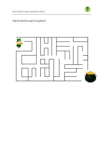 Saint Patrick's Day: Leprechaun Maze