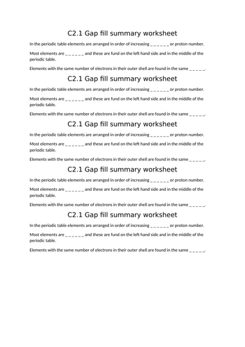 aqa gcse chemistry 9 1 c2 1 development of the periodic table full lesson teaching resources