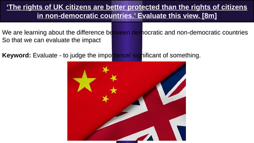 The rights of UK citizens are better protected - 8 mark exam-style question