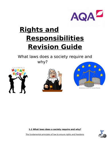 What laws does a society require and why? Revision Guide and questions