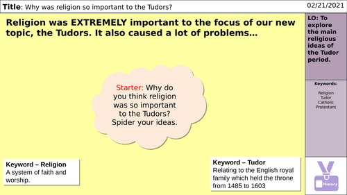 Tudor Religion - Catholic vs Protestant