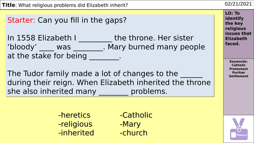 Elizabeth I Religion