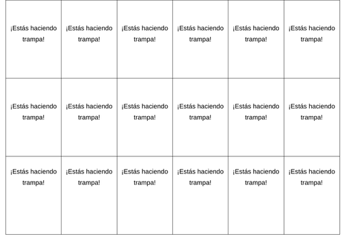 AS/A Level Spanish Cheat/Trampa  - theme Volver