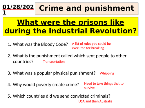 Crime and Punishment - What were the prisons like during the Industrial Revolution?