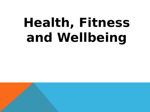 GCSE AQA Health, fitness and wellbeing