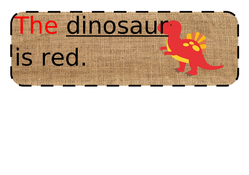 Dinosaur simple sentences
