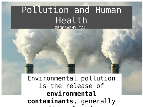 Pollution and Human Health