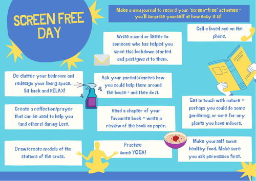 Screen Free Day Poster