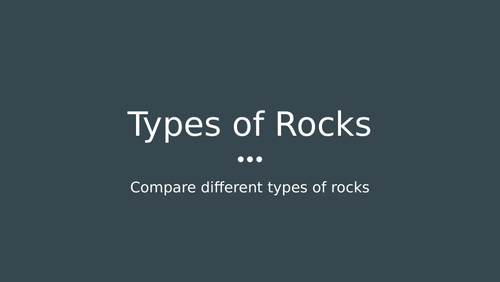 Types of Rocks