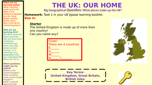 KS3 UK Geography Scheme of work