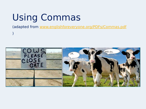 Using Commas Presentation (updated version)