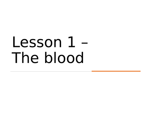 AQA GCSE Biology (9-1) B4.1 The blood - FULL LESSON