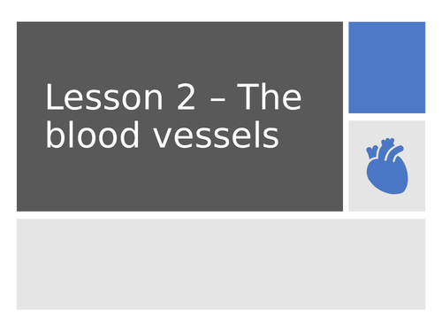 AQA GCSE Biology (9-1) B4.2 The blood vessels - FULL LESSON