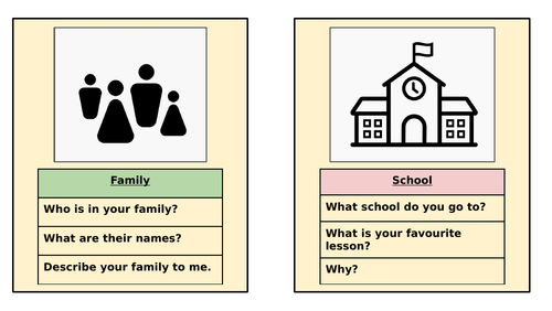 Speech Prompt Cards