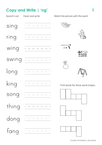 Phonics Ng Sound Resources Teaching Resources