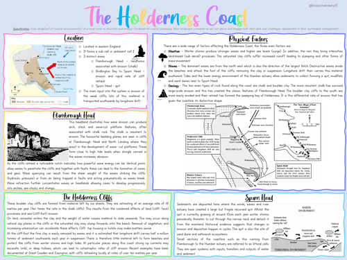 Holderness Coast Summary Sheet