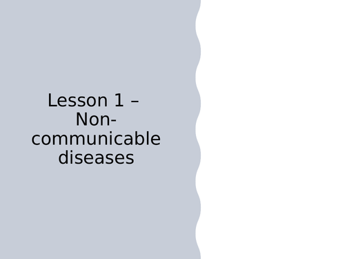 AQA GCSE Biology (9-1) B7.1 Non-communicable diseases FULL LESSON