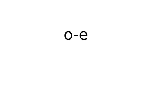 o-e phonics