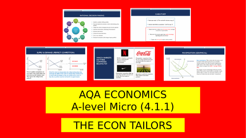 AQA, A-level Economics, Microeconomics (4.1.1 COMPLETE) - THE ECON TAILORS