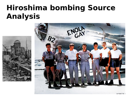 Hiroshima Bombing Source Analysis Activity