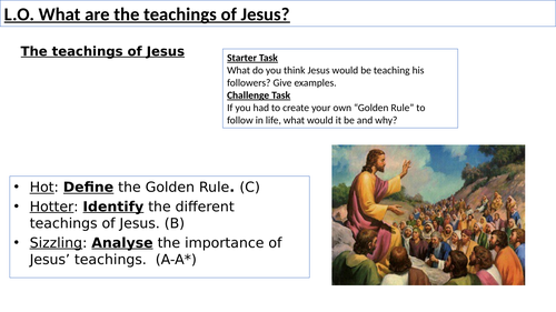 WJEC GCSE RE - Teachings of Jesus - Christianity Practices Unit One