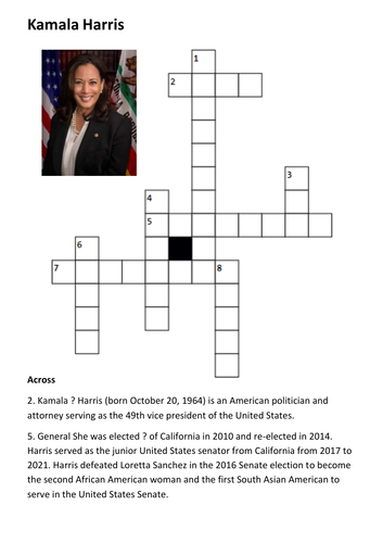 Kamala Harris Crossword