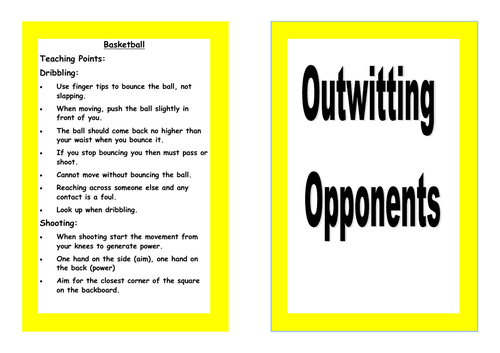 Outwitting Opponents Resource card
