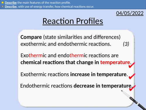 GCSE Chemistry: Reaction Profiles