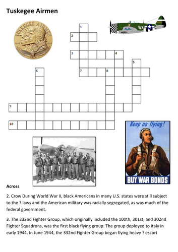 Tuskegee Airmen Crossword