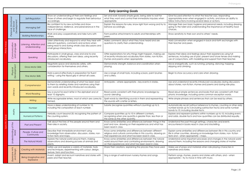 2020 New Development Matters - Early Learning Goal's Only