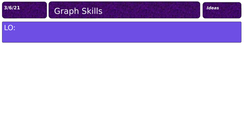 Graph skills in science