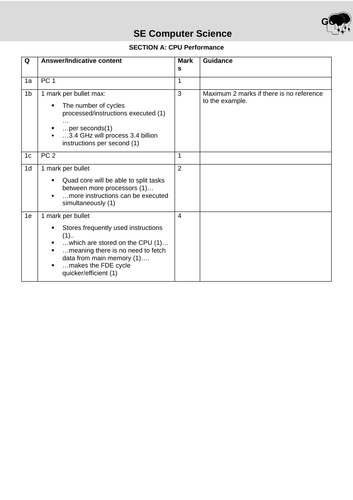 GCSE Computer Science Assessments