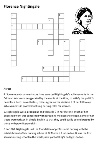 Florence Nightingale Crossword