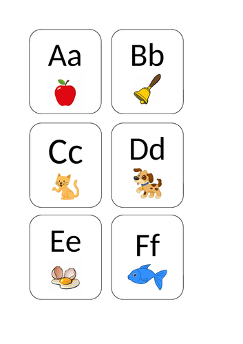 Alphabet Object Flashcards