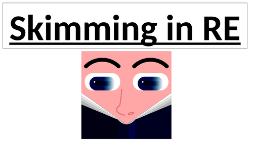 Skimming in RE / How to Skim Read in RE?