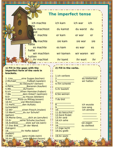 The imperfect tense | Teaching Resources