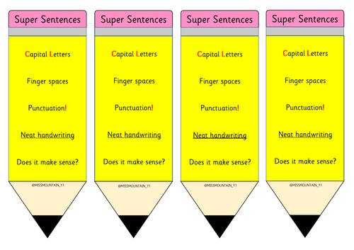 Super Sentence Pencils