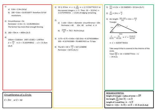 Circumference (GCSE 1-9)