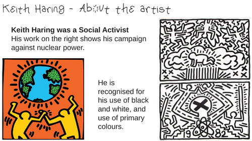 Pop Art Keith Haring mono print design