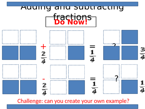 Adding and subtracting fractions (foundation)