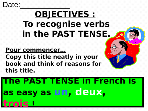 Past tense grammar lesson / passé composé