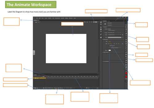 Adobe Animate Workspace Starter Task