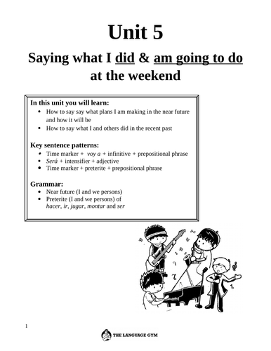 KS3 Spanish - Saying what I did & am going to do at the weekend