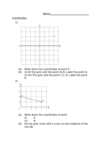 GCSE MATHS - COORDINATES