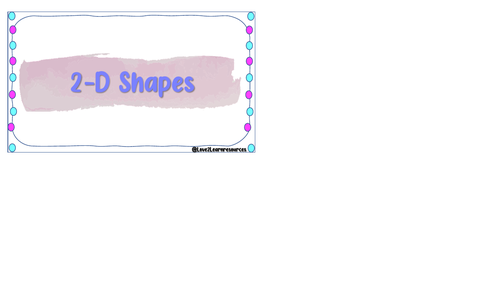 2D Shapes Activity Pack