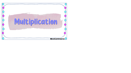 Multiplication Activity Pack