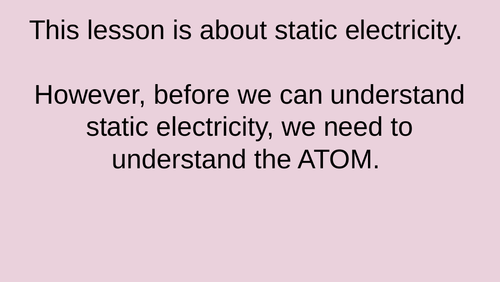 ks3 science homework pack 3 static electricity