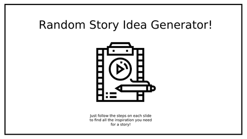 Story Elements & Story Settings - Random Generators