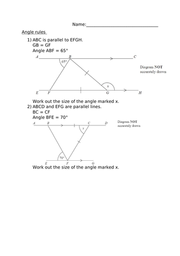 ANGLE RULES