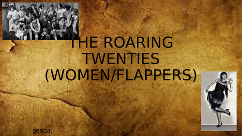 Women , Fashion and the Flappers in the Roaring 1920s | Teaching Resources